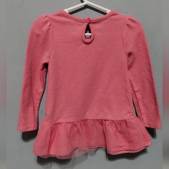 Nannette Kids Pink 2T Princess sequence rabbit bunny sweater glittery pink tutu - Picture 3 of 12